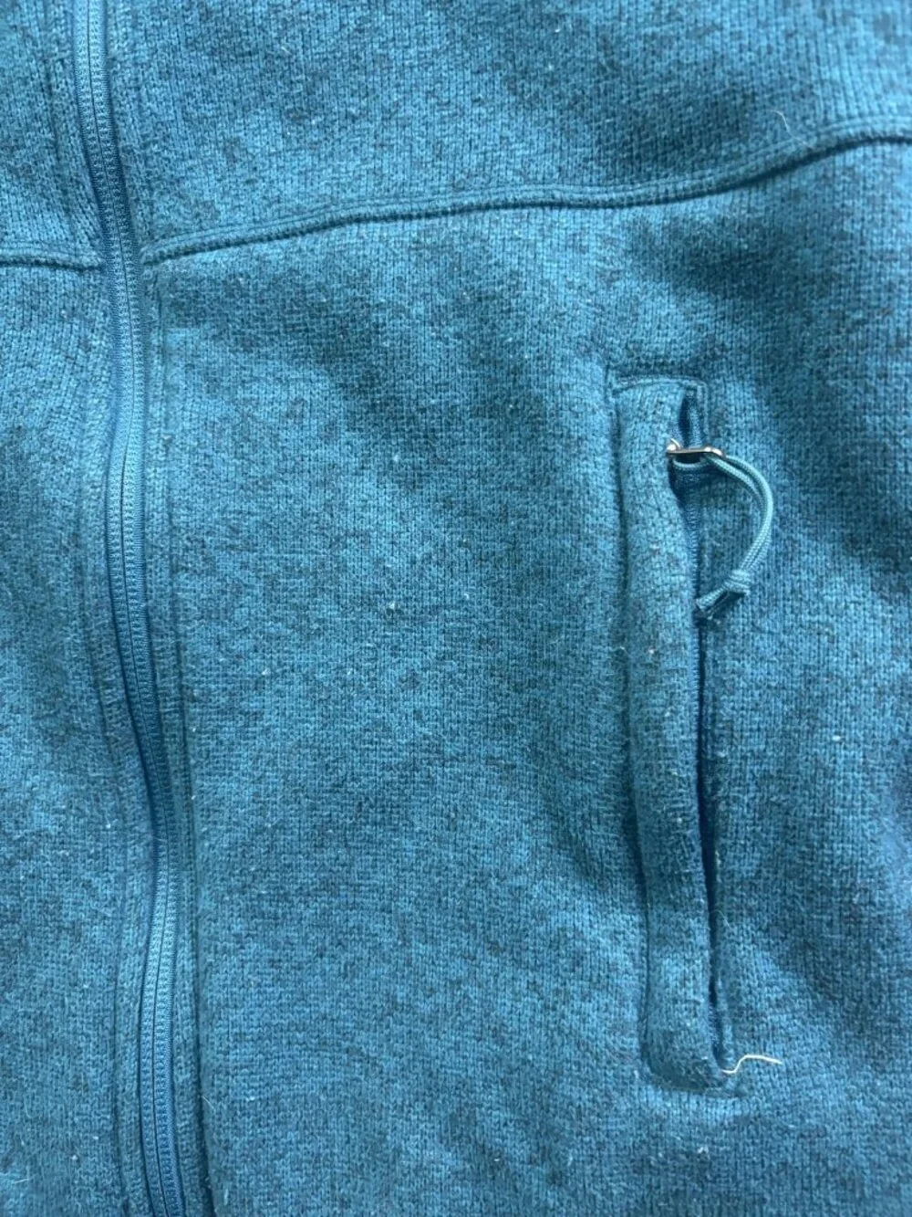 The‎ North Face Crescent Jacket Womens Medium Blue Fleece Full Zip Pockets